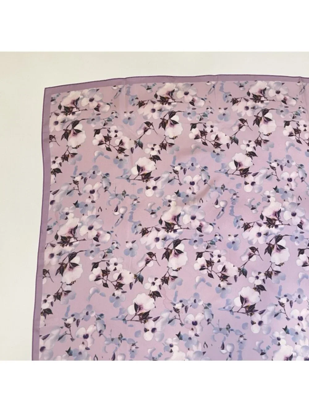 Floral Silk Feel Scarf 34